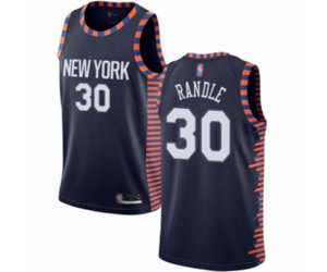 New York Knicks #30 Julius Randle Swingman Navy Blue Basketball Jersey - 2018-19 City Edition