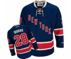 Reebok New York Rangers #28 Chris Bigras Authentic Navy Blue Third NHL Jersey