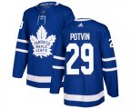 Toronto Maple Leafs #29 Felix Potvin Authentic Royal Blue Home NHL Jersey