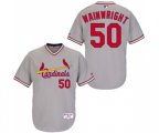 St. Louis Cardinals #50 Adam Wainwright Authentic Grey 1978 Turn Back The Clock Baseball Jersey