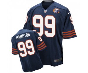 Chicago Bears #99 Dan Hampton Elite Navy Blue Throwback Football Jersey