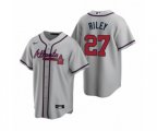 Atlanta Braves #27 Austin Riley Nike Gray 2020 Replica Road Jersey