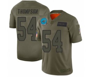 Carolina Panthers #54 Shaq Thompson Limited Camo 2019 Salute to Service Football Jersey