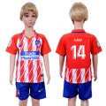2017-18 Atletico Madrid 14 GABI Home Youth Soccer Jersey