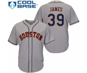 Houston Astros Josh James Replica Grey Road Cool Base Baseball Player Jersey