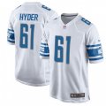 Detroit Lions #61 Kerry Hyder Game White NFL Jersey
