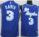 Los Angeles Lakers #3 Anthony Davis Authentic Blue Jerseys