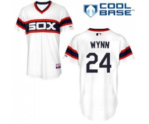 Chicago White Sox #24 Early Wynn White Alternate Flex Base Authentic Collection Baseball Jersey