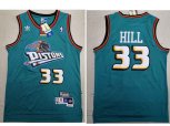 Detroit Pistons #33 Grant Hill Swingman Green Throwback Adidas Jersey