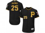 Pittsburgh Pirates #25 Gregory Polanco Black Flexbase Authentic Collection MLB Jersey