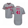 Washington Nationals #41 Joe Ross Grey Road Flex Base Authentic Collection Baseball Player Jersey