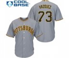 Pittsburgh Pirates #73 Felipe Vazquez Replica Grey Road Cool Base Baseball Jersey