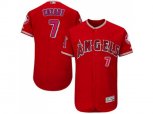 Los Angeles Angels Of Anaheim #7 Zack Cozart Red Flexbase Authentic Collection Stitched MLB Jersey