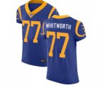 Los Angeles Rams #77 Andrew Whitworth Royal Blue Alternate Vapor Untouchable Elite Player Football Jersey