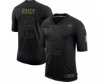 Tampa Bay Buccaneers #12 Tom Brady 2020 Salute To Service Limited Jersey Black