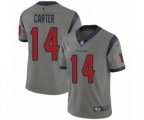 Houston Texans #14 DeAndre Carter Limited Gray Inverted Legend Football Jersey