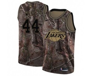 Los Angeles Lakers #44 Jerry West Swingman Camo Realtree Collection NBA Jersey