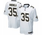 New Orleans Saints #35 Marcus Sherels Game White Football Jersey