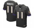 Baltimore Ravens #11 Seth Roberts Elite Black Alternate Football Jersey