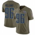 Tennessee Titans #96 Sylvester Williams Limited Olive 2017 Salute to Service NFL Jersey