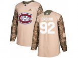 Montreal Canadiens #92 Jonathan Drouin Camo Authentic Veterans Day Stitched NHL Jersey