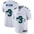 Seattle Seahawks #3 Russell Wilson White Nike White Shadow Edition Limited Jersey
