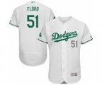 Los Angeles Dodgers Dylan Floro White Celtic Flexbase Authentic Collection Baseball Player Jersey