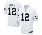 Oakland Raiders #12 Zay Jones Game White Football Jersey