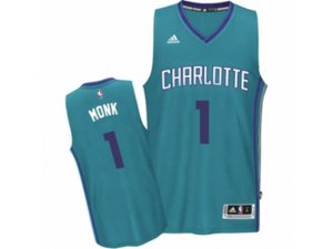 Charlotte Hornets #1 Malik Monk Authentic Light Blue Road NBA Jersey
