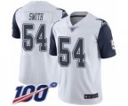 Dallas Cowboys #54 Jaylon Smith Limited White Rush Vapor Untouchable 100th Season Football Jersey