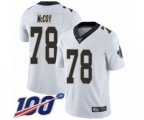 New Orleans Saints #78 Erik McCoy White Vapor Untouchable Limited Player 100th Season Football Jersey