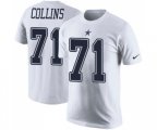 Dallas Cowboys #71 La'el Collins White Rush Pride Name & Number T-Shirt