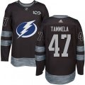 Tampa Bay Lightning #47 Jonne Tammela Authentic Black 1917-2017 100th Anniversary NHL Jersey