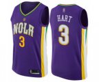 New Orleans Pelicans #3 Josh Hart Swingman Purple Basketball Jersey - City Edition