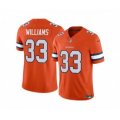 Denver Broncos #33 Javonte Williams Orange 2023 F.U.S.E. Vapor Untouchable Football Stitched Jersey