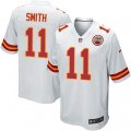 Kansas City Chiefs #11 Alex Smith Game White NFL Jersey