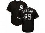 Chicago White Sox #45 Michael Jordan Authentic Black Team Logo Fashion Cool Base MLB Jersey