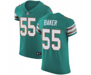 Miami Dolphins #55 Jerome Baker Aqua Green Alternate Vapor Untouchable Elite Player Football Jersey