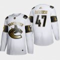 Vancouver Canucks #47 Sven Baertschi Adidas White Golden Edition Limited Stitched NHL Jersey