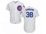 Chicago Cubs #38 Carlos Zambrano White Flexbase Authentic Collection MLB Jersey
