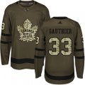 Toronto Maple Leafs #33 Frederik Gauthier Authentic Green Salute to Service NHL Jersey