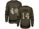 Chicago Blackhawks #14 Richard Panik Green Salute to Service Stitched NHL Jersey