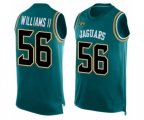 Jacksonville Jaguars #56 Quincy Williams II Limited Teal Green Player Name & Number Tank Top Football Jersey