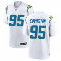 Los Angeles Chargers #95 Christian Covington Nike White Vapor Limited Jersey