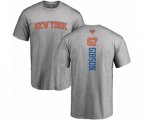 New York Knicks #67 Taj Gibson Ash Backer T-Shirt