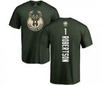Milwaukee Bucks #1 Oscar Robertson Green Backer T-Shirt