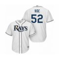 Tampa Bay Rays #52 Chaz Roe Authentic White Home Cool Base Baseball Player Jersey