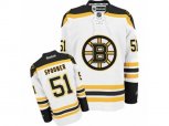 Reebok Boston Bruins #51 Ryan Spooner Authentic White Away NHL Jersey