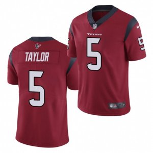 Houston Texans #5 Tyrod Taylor Nike Red Vapor Limited Jersey