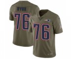 New England Patriots #76 Isaiah Wynn Limited Olive 2017 Salute to Service Football Jersey